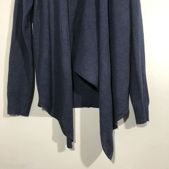 Gianni Bini GB Wool Cardigan Lagenlook Sweater Women Sz XS Zip Drape Reversible - Picture 4 of 12